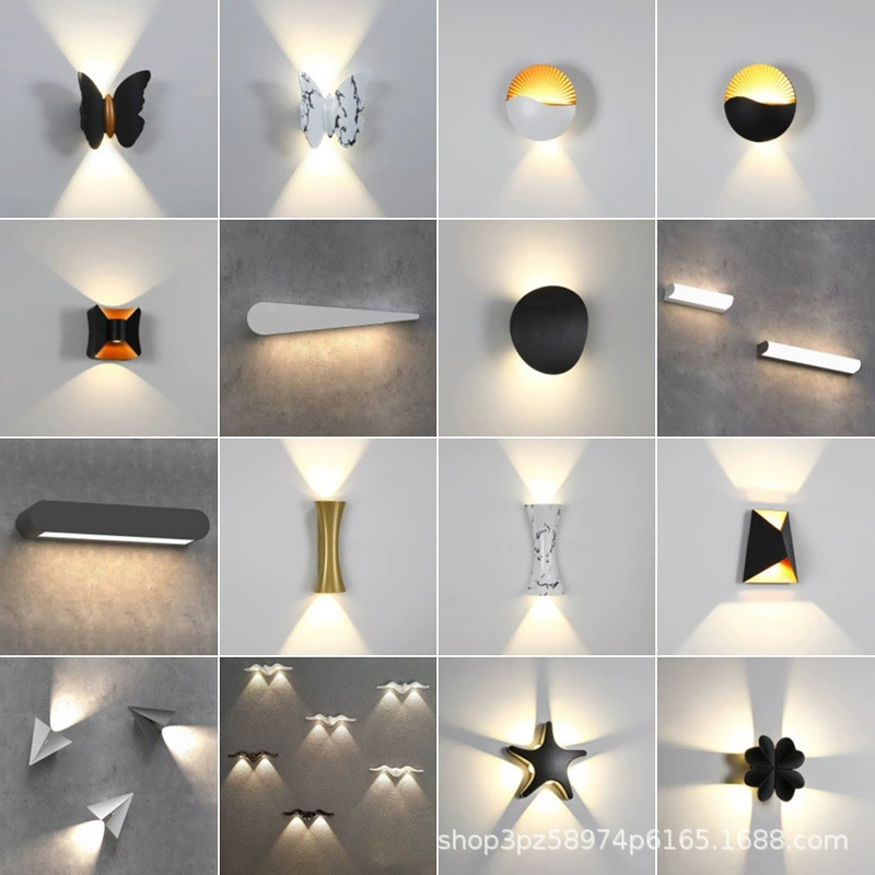 Современная минималистская лампа-бабочка с морскими гребешками в форме самолета