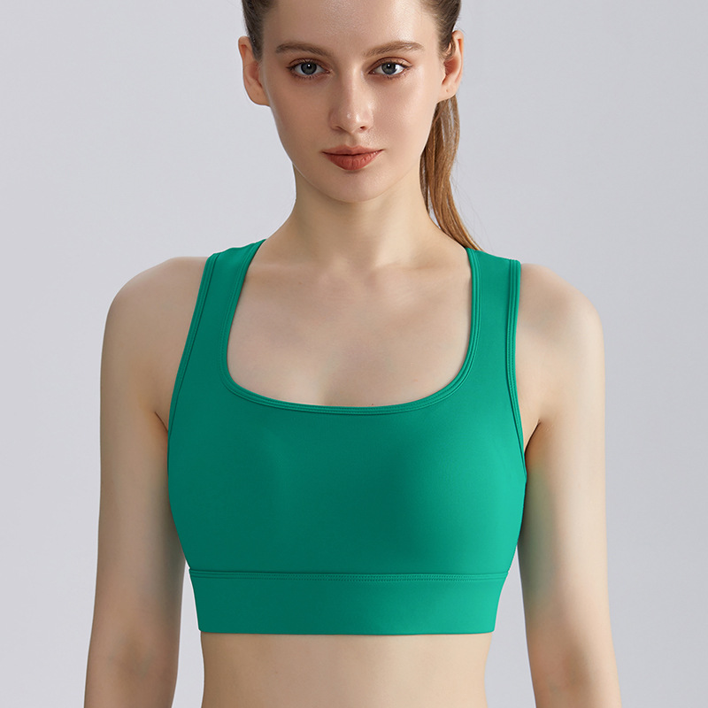 [personalizada] LAHN ropa interior deportiva de alta intensidad antichoque running fitness integral fija copa chaleco de yoga