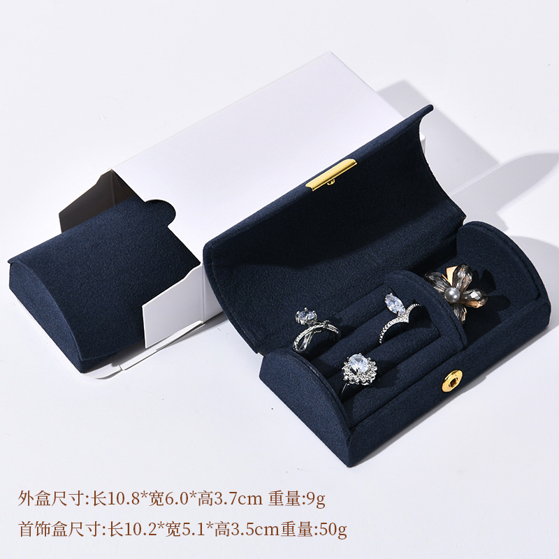 シンプルなinsクロスボーダー携帯鏡ジュエリーミニ韓国版女性ジッパーバッグネックレス指輪アクセサリー収納ケース