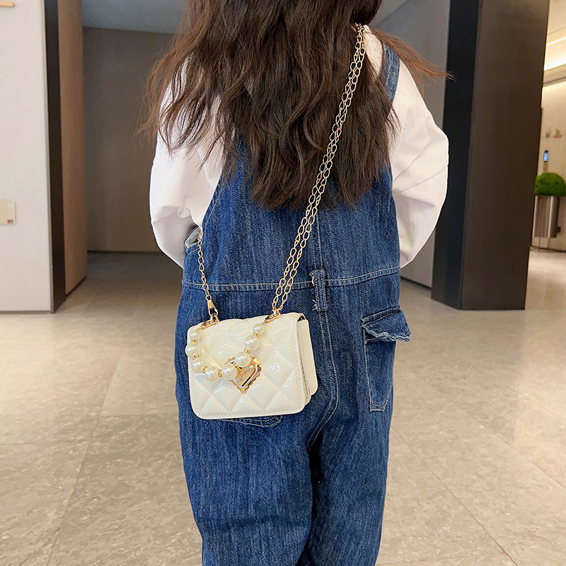 Moda de moda mini niños pequeño bolso Cadena La Perla las mujeres 2023 verano nuevo estilo occidental linda chica