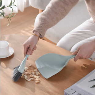 Small broom dustpan set mini broom small dustpan desktop cleaning broom plastic garbage shovel hair sweeping dust