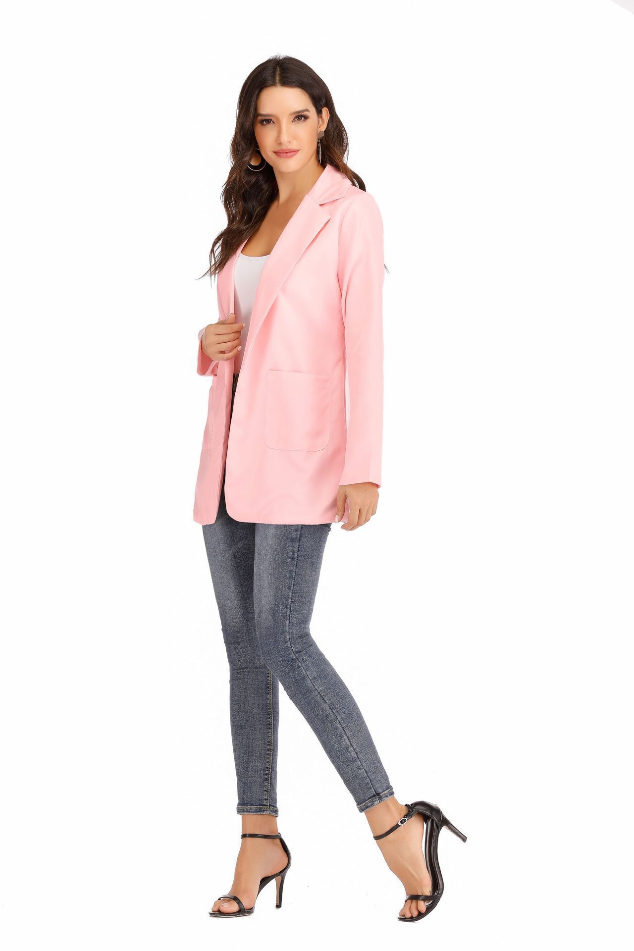 Blazer donna slim fit giacca elegante alla moda per il lavoro_voghion.com