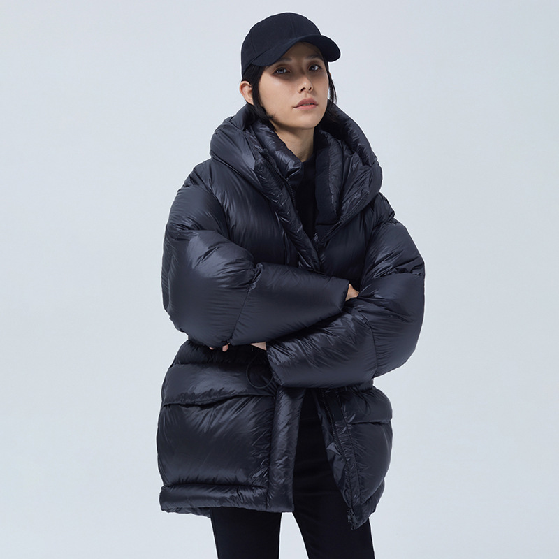 Light and fluffy 90 white duck down thick Women's down jacket autumn and winter cold-proof warm hooded bread clothing selling on behalf Light and fluffy 90 white duck down thick Women's down jacket autumn and winter cold-proof warm hooded bread clothing selling on behalf