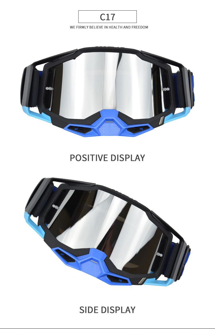 2023 New Colorful Motorcycle Windshields, High Definition Speed Windproof Sandproof, UV Resistant Off Road Helmet and_voghion.com