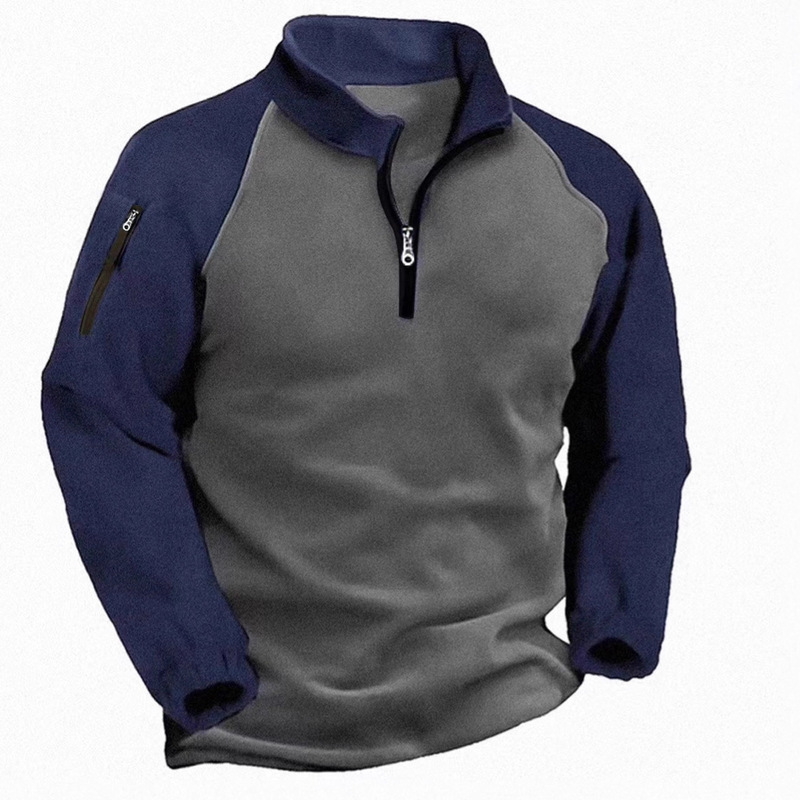 Cross-Border Foreign Trade Amazon Tactical Fleece Jacket for Men, Warm Stand-Up Collar Pullover, Color-Blocked Zipper Sweatshirt Jacket Cross-Border Foreign Trade Amazon Tactical Fleece Jacket for Men, Warm Stand-Up Collar Pullover, Color-Blocked Zipper Sweatshirt Jacket
