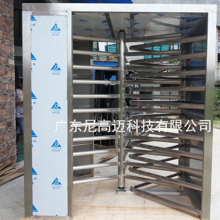 尼高迈单向门厂家手推全高梳状旋转闸门单项辊匝出站口单向护栏门