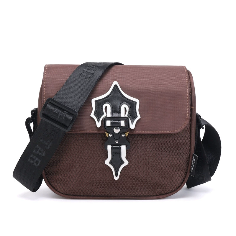 Сумка через плечо на одну лямку, унисекс из оксфордской ткани, компакта 2023 дизайн с отражающей деталью