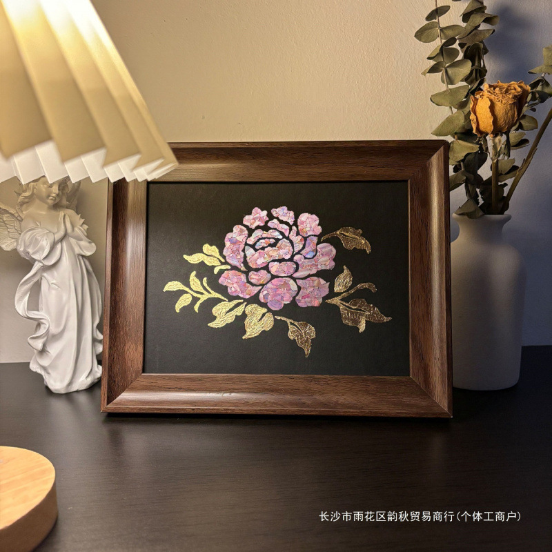 Pintura de conchas de mariposa de caracoles hecha a mano DIY paquete completo de materiales de actividad creativa grupo de construcción de marcos de abollo