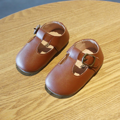 1一2歲3春秋款女寶寶學步鞋子公主鞋嬰兒童鞋小童軟底皮鞋女童單0
