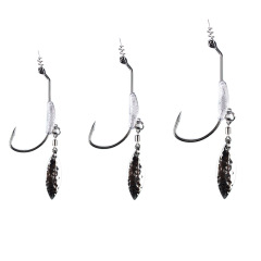 Wholesale 2g3g4g5g7g lead crank hook with sequins wide belly single hook lure soft bait lead head hook fish hook