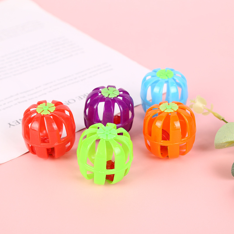 Cross-Border Pet Cat Toy Pumpkin Bell Ball Colorful Plastic Small Bell Ball Sound-Making Cat and Dog Toy Pumpkin Ball Cross-Border Pet Cat Toy Pumpkin Bell Ball Colorful Plastic Small Bell Ball Sound-Making Cat and Dog Toy Pumpkin Ball