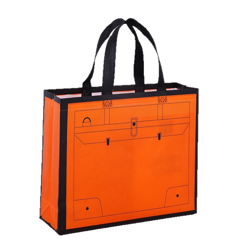 Personalizada prensado en caliente multicolor no tejido bolsas de mano ropa plumón bolsas de regalo de compras logotipo imprimible image 6