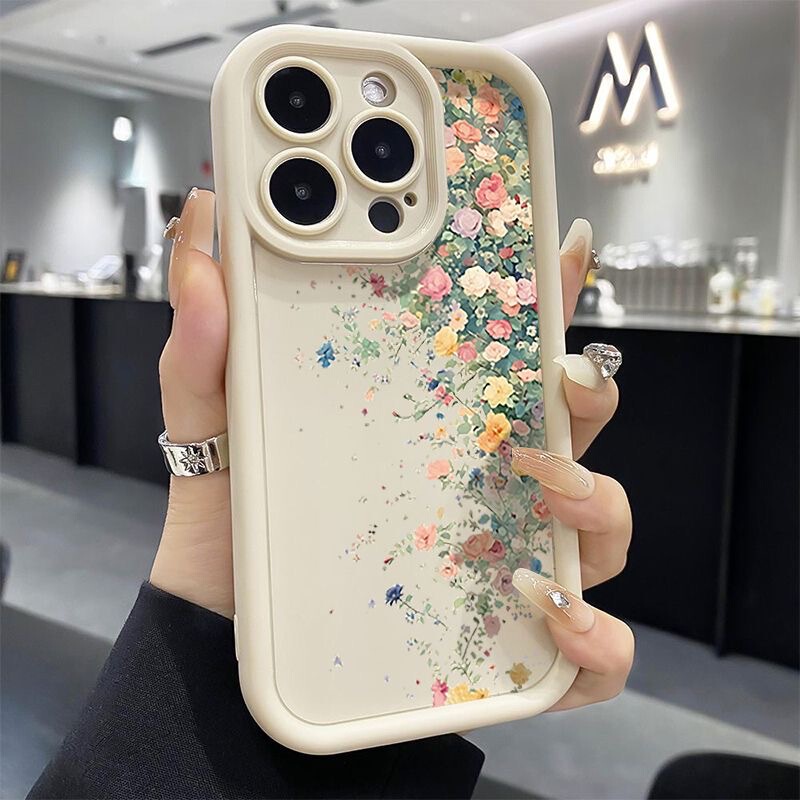 All-Inclusive Spring Flowers Suitable for Apple 17Promax Mobile Phone Case Iphone17/16/15 New Style 14 Fresh 13