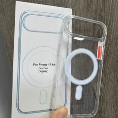 iPhone17 透明アクリル磁気電話ケース Apple 17pro 透明落下防止ツーインワン 16/15 に適しています。