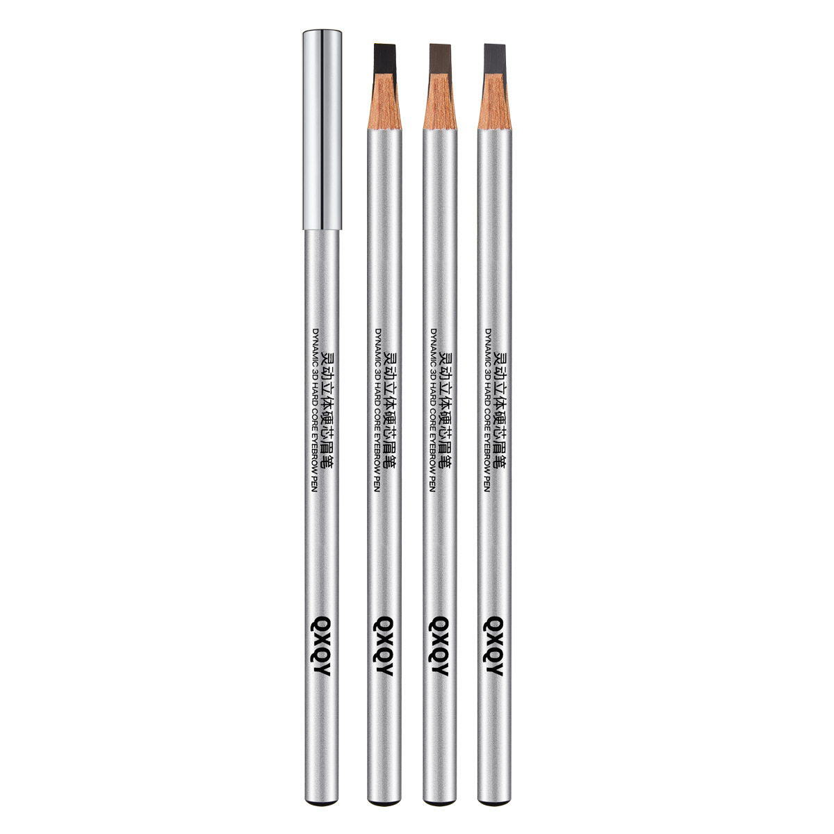 QXQY lápiz de cejas de núcleo duro estereoscópico flexible con color natural y raíz clara, cejas salvajes, perfiles de cejas en forma de cejas, maquillaje y lápiz afilado image 6
