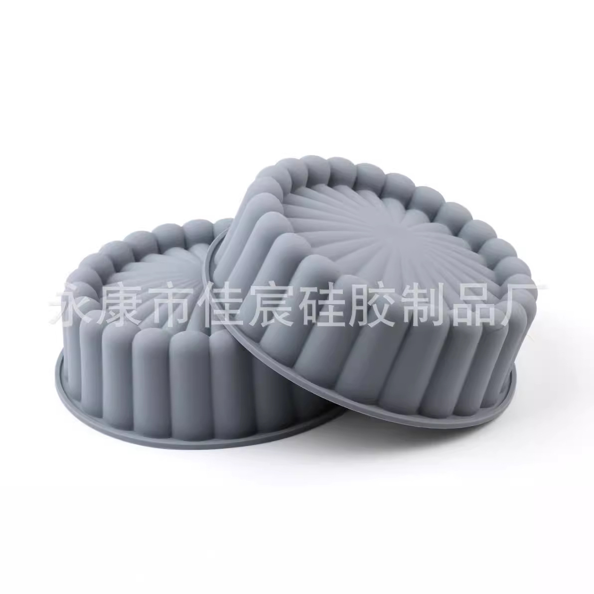 Cross-border hot selling baking silicone 100-fold round cake mold sunflower silicone mold spot wholesale