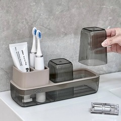 トイレの歯のコップの歯ブラシの棚は穴を開けないでください。