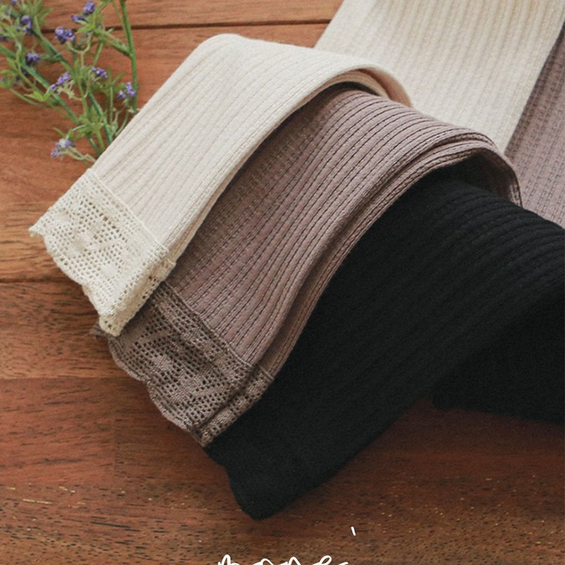 Spring Season Girls'Leggings Strawberry Shan Korean Children's Clothing Lace Stretch Knitted Leggings In Stock