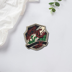 原創學院風jk制服刺繡徽章胸針布貼衣服輔料裝飾DK繡花章廠家批發