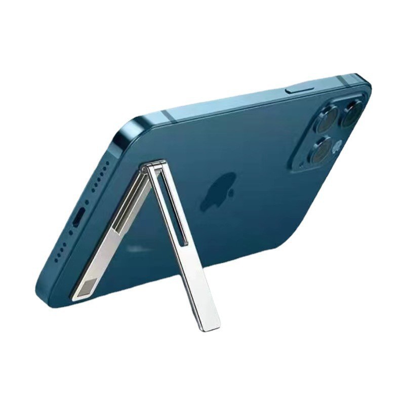 Mini invisible titular del teléfono ultrafino de metal de escritorio de nuevo pegatina pegar parte posterior de la plataforma de soporte en la caja del teléfono