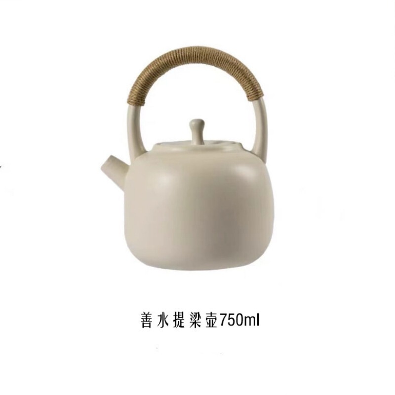 雲琳囲炉煮茶新中国式茶屋茶室陶磁器煮ティーポットろうそく保温提梁壺泡茶ソーダ釉薬|undefined