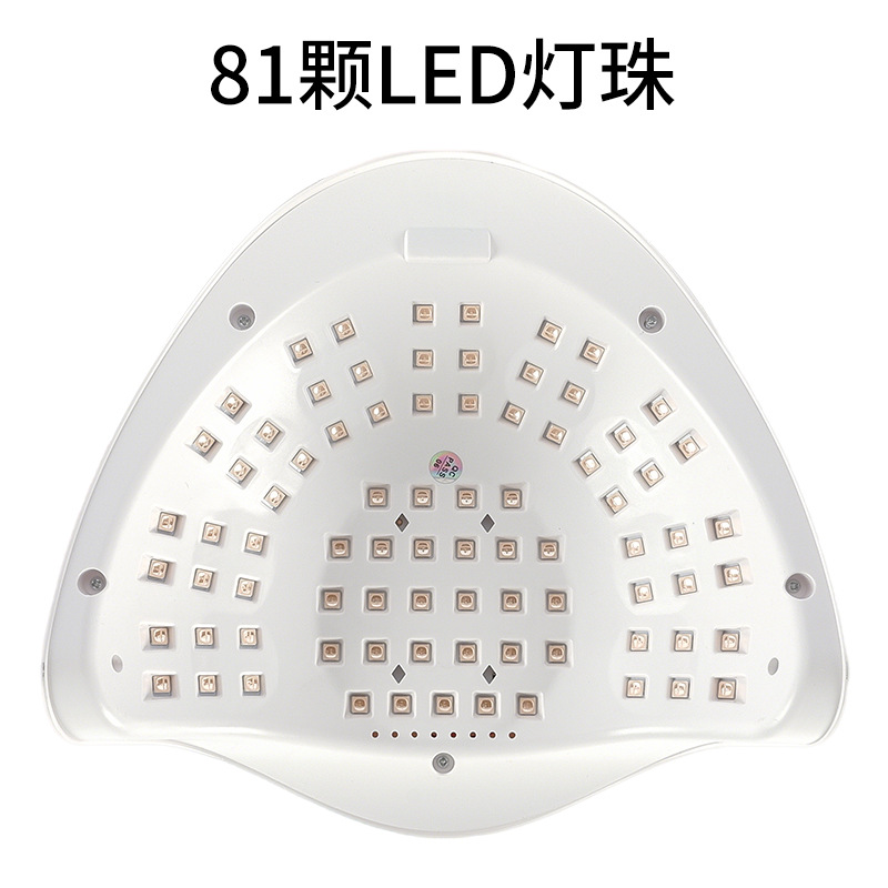 Lámpara de fototerapia de alta potencia de 380W con asa, máquina de uñas inteligente de luz roja, pegamento de esmalte de uñas de secado rápido, lámpara de uñas al por mayor