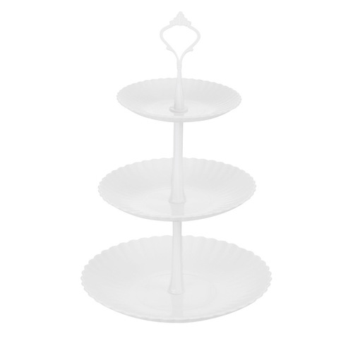 European style light luxury three-layer fruit plate dessert table multi-layer cake stand fruit plate tea snack tray dessert table