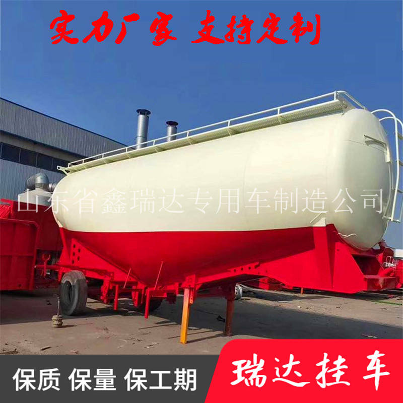 Powder and Granular Material Tanker Tank Semi-Trailer 35-70 Cubic Bulk Cement Tanker Widely Applicable