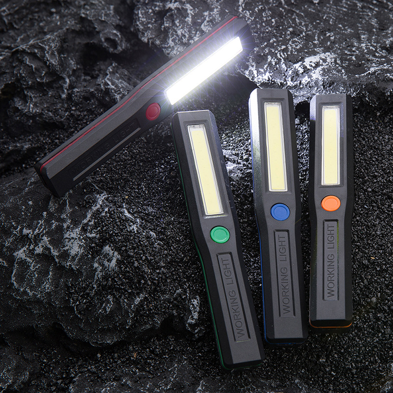 Cross-border new multi-functional dry cell LED lamp COB work lamp with magnet multi-energy flashlight wholesale