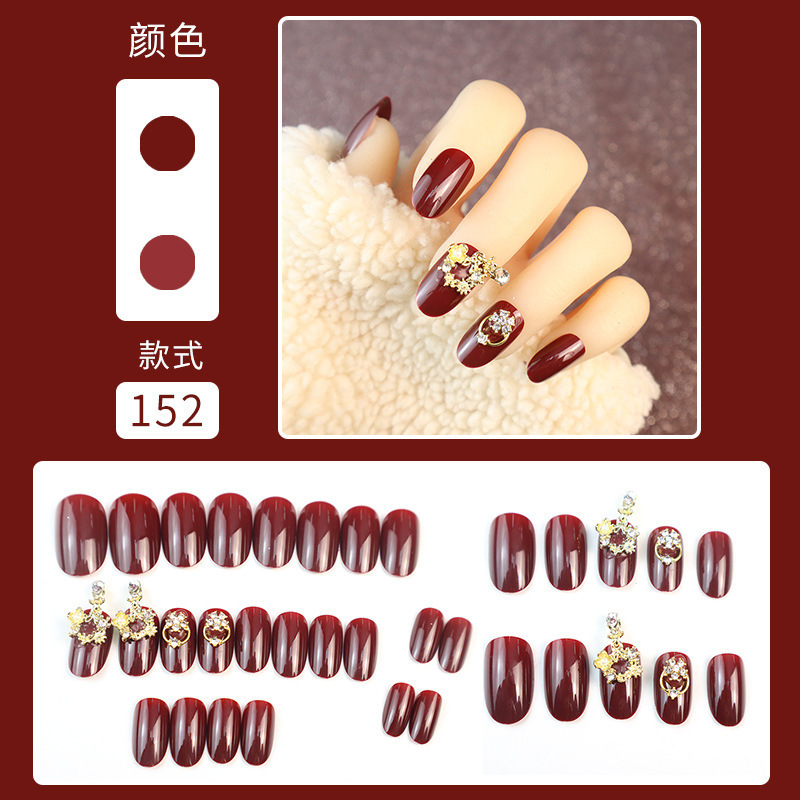 152-Garland pendant fake nail patch manicure finished bridal fake nail patch wearable manicure 152-Garland pendant fake nail patch manicure finished bridal fake nail patch wearable manicure