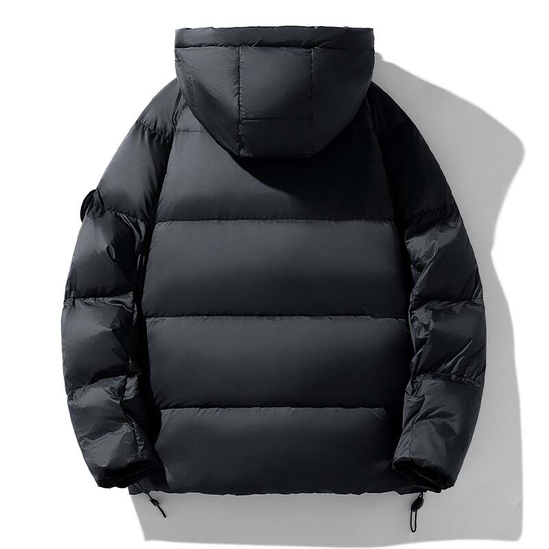 冬季新款羽绒服男士加厚白鸭绒青少年保暖潮牌连帽面包服男装外套|undefined
