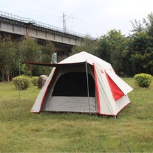 户外帐篷3-4人 黑胶便携式野营帐篷全自动露营野外装备防雨防晒棚