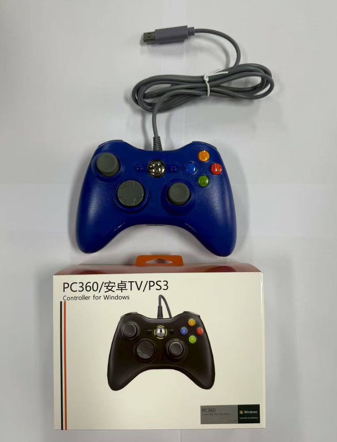 Venta directa de fábrica XBOX360 Gamepad computadora con cable Steam multifunción sin accionamiento Vibración Gamepad