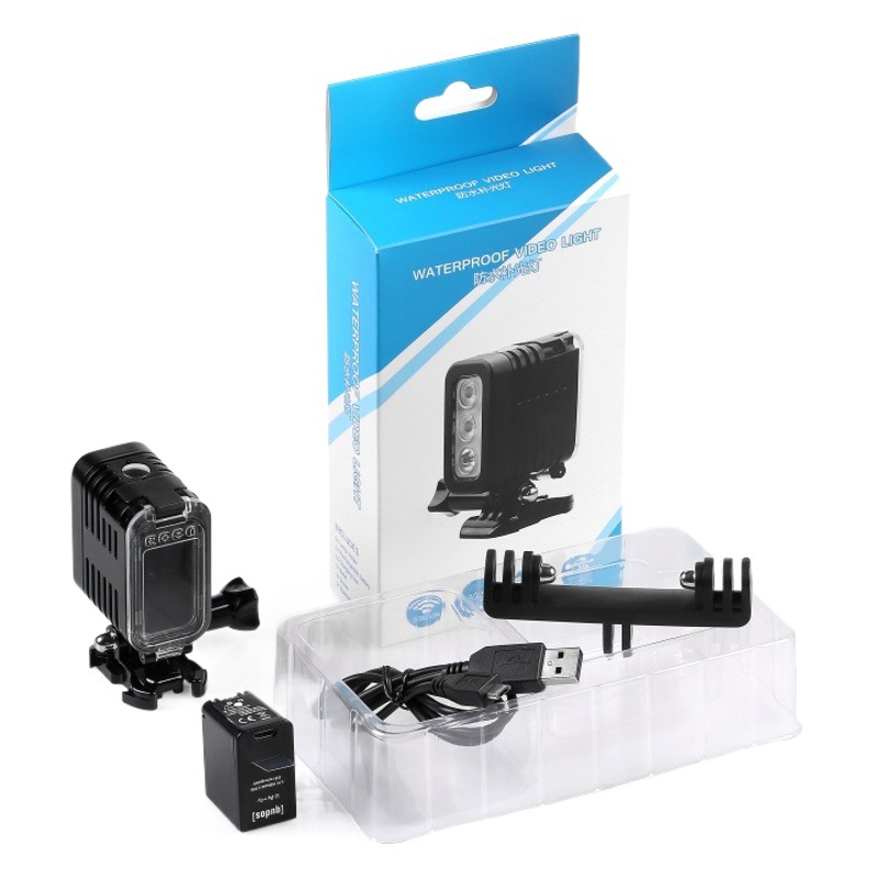 Aplicable a gopro11 buceo llenar luz deportes accesorios de la Cámara impermeable buceo fotografía luz LED luz fuerte luz de relleno