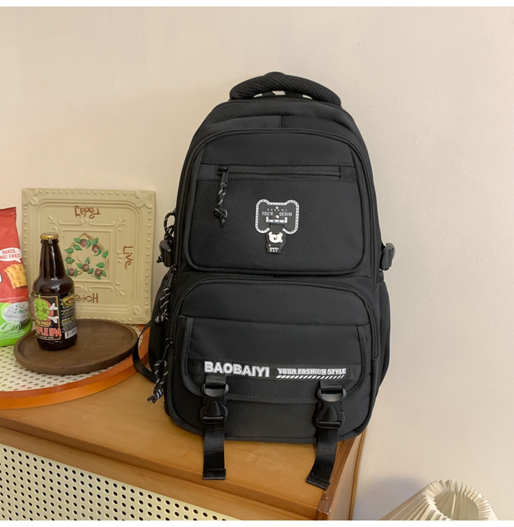 Exquisite schoolbag, large-capacity lightweight backpack for both men and women, backpack for 2024 junior high school, senior high school and college students, for commuting undefined