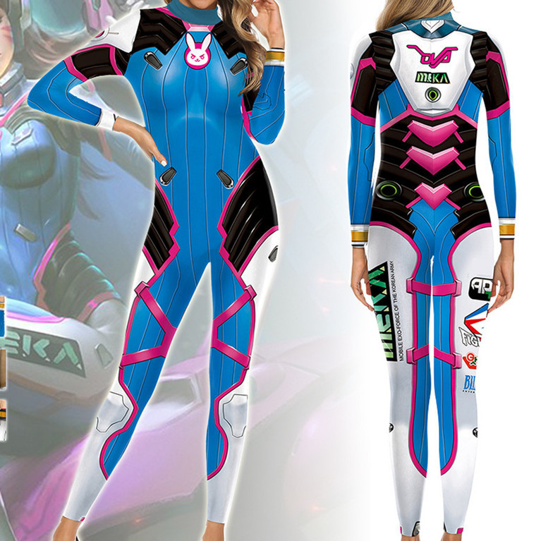 2022欧米連体レオタードファッション3dデジタルプリント連体服コスプレ女|undefined