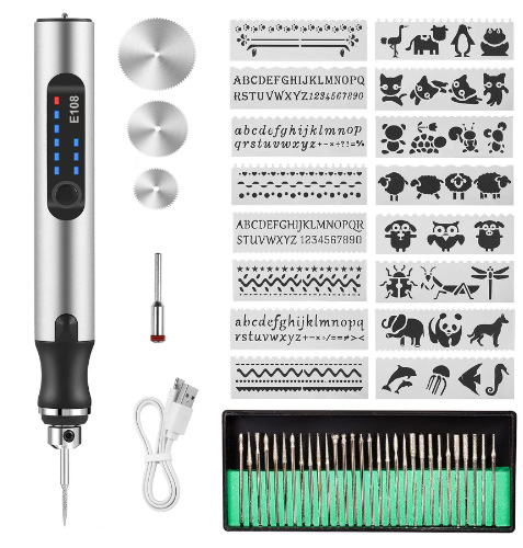 Máquina de grabado pequeña de mano mini máquina de pulir eléctrica Jade carpintería máquina de grabado máquina de corte de perforación de 12 piezas conjunto