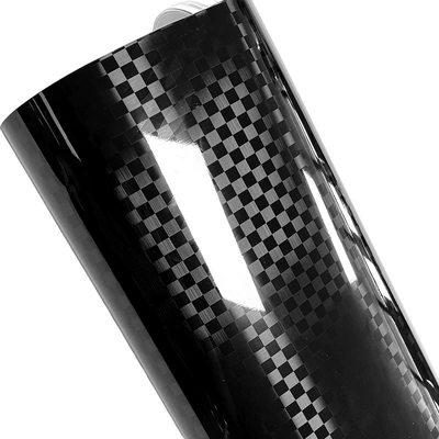 Auto Color Change Film material 9D carbon fiber laser pattern - nano-tpf-square-carbon-pattern-152165m