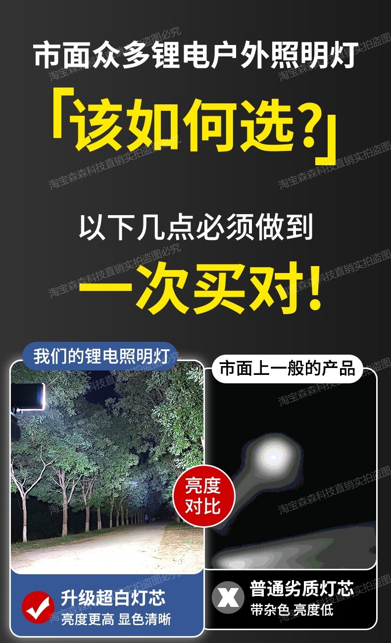Suitable for lithium battery lighting lamps, compatible with Dayi, Dongcheng, Delixi, and other work lamps, universal and specialized lamps