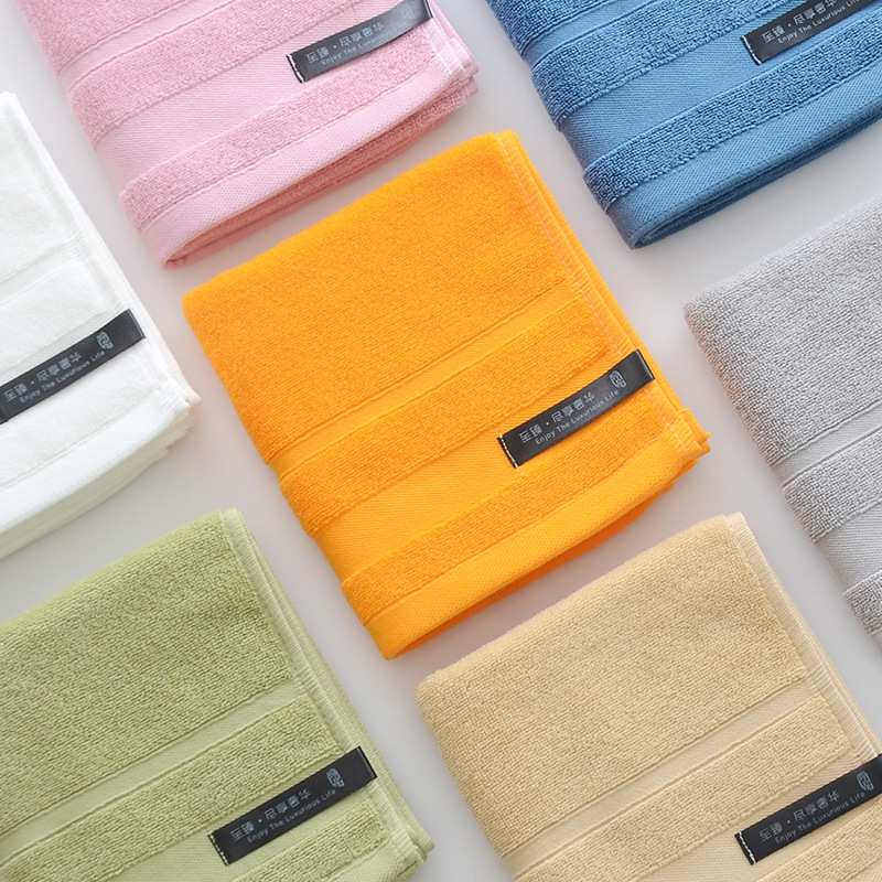 Wholesale cross-border cotton high-grade plain large bath towel cloth label decorative hotel bath towel towel suit can do logo
