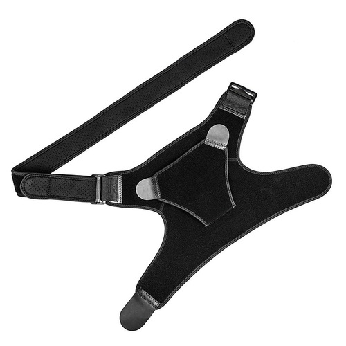 Adult sports shoulder and neck gaiter with adjustable pressure straps, single-shoulder basketball shoulder support to prevent injuries, wholesale