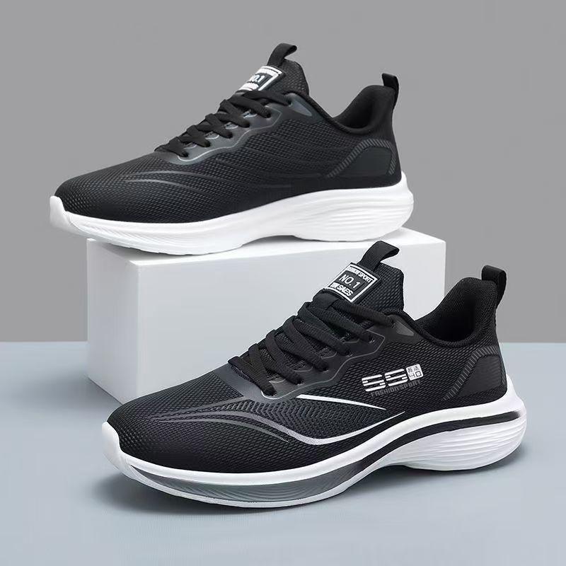 국경 간 생방송 통기성 대형 경쟁 스포츠 남성과 여성 커플 운동화 남성과 여성을위한 초경량 및 초탄성 운동화