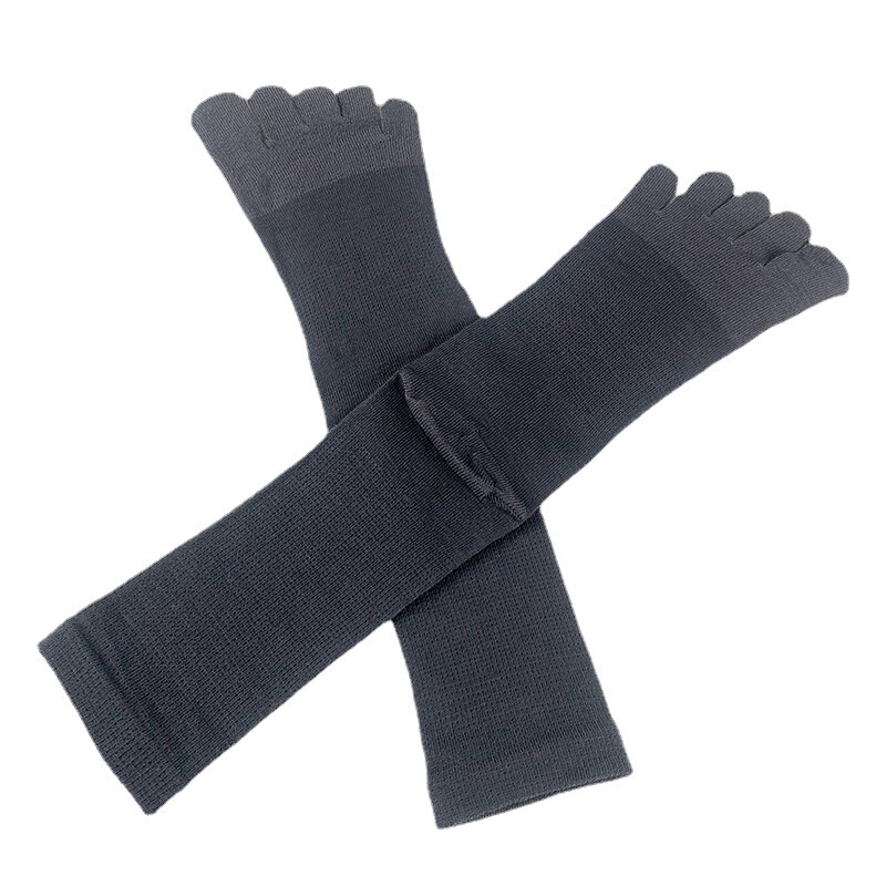 Silk socks men's breathable comfortable knitted silk five-finger socks solid color high-top mulberry silk wool socks Silk socks men's breathable comfortable knitted silk five-finger socks solid color high-top mulberry silk wool socks