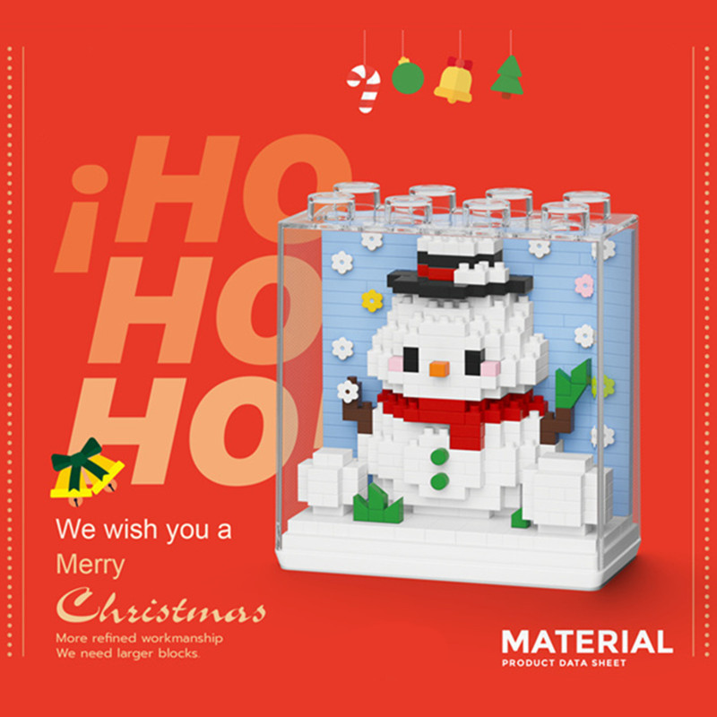 Bloques de construcción de Navidad de Chao Le Chuang 8984-8989 Árbol de Navidad de micropartículas ensamblado juguetes educativos para niños al por mayor transfronterizo