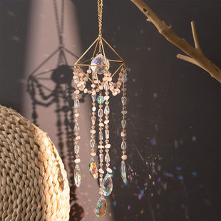 Sunshine Catcher Pendant Crystal Wind Chime Pendant Bedroom Window Pendant Fantasy Rainbow Home Decoration Birthday Gift