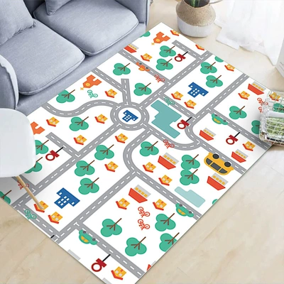 Children's Crawling Blanket Cuttable Mat – Avtomobil döşəmə paspasları - qybr-915-120160cm-crystal-velvet