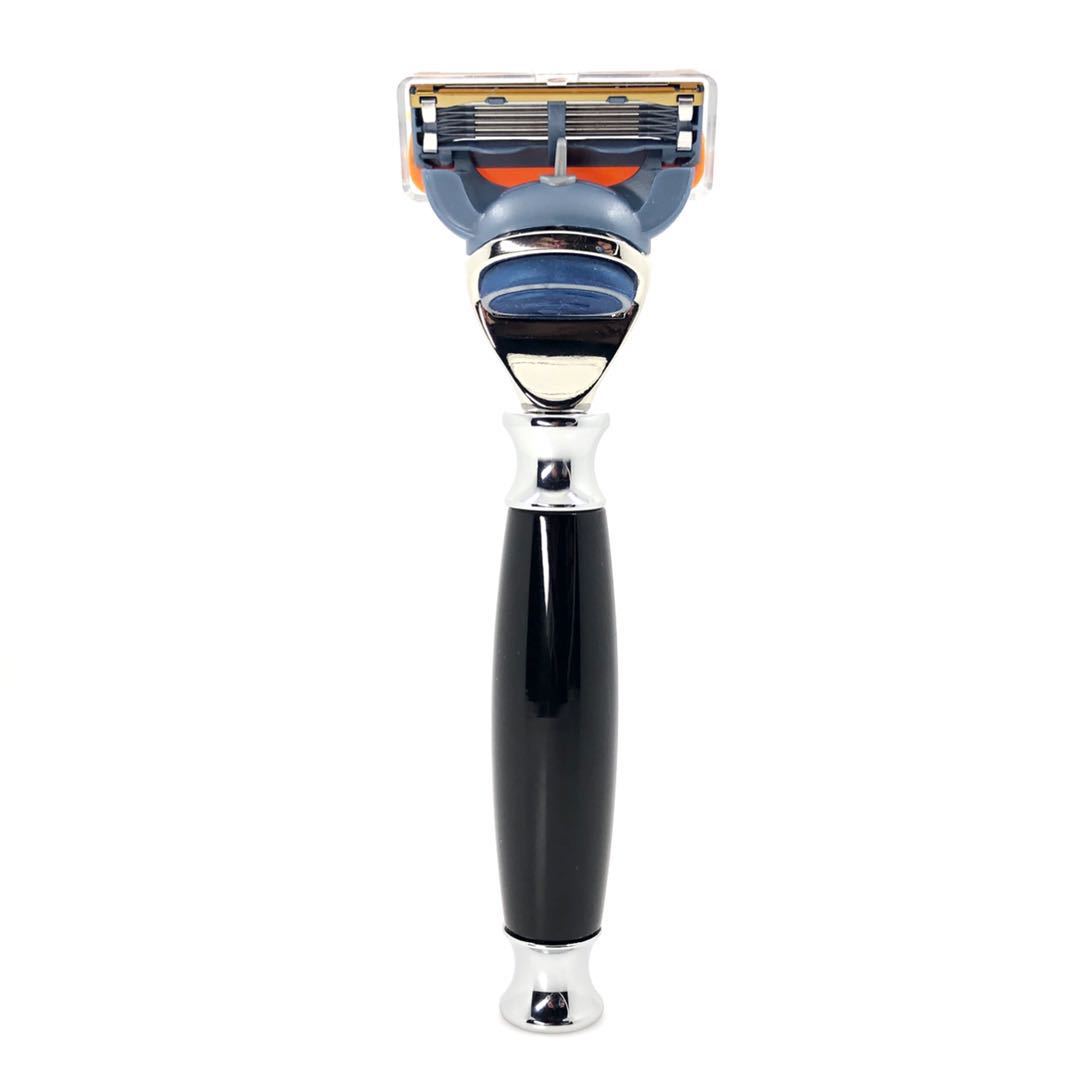 Manufacturer's Ready-Made Three-Layer Blade Old-Fashioned Manual Razor Razor Black Handle Razor Five-Layer Razor