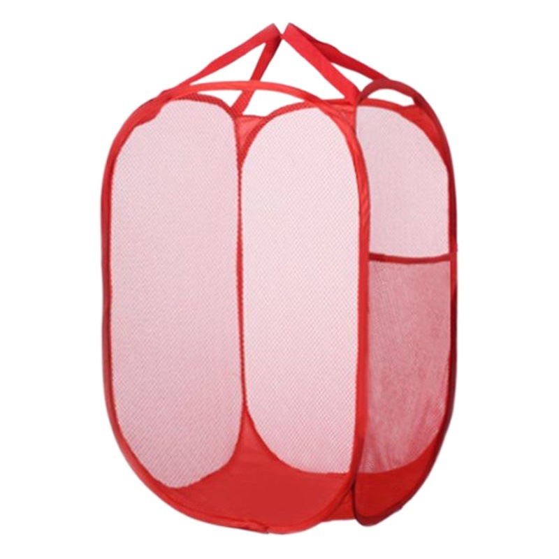 Cesta de lavandería plegable grande con cesta de lavandería de malla portátil cesta de almacenamiento de juguetes de lavandería doméstica al por mayor transfronteriza