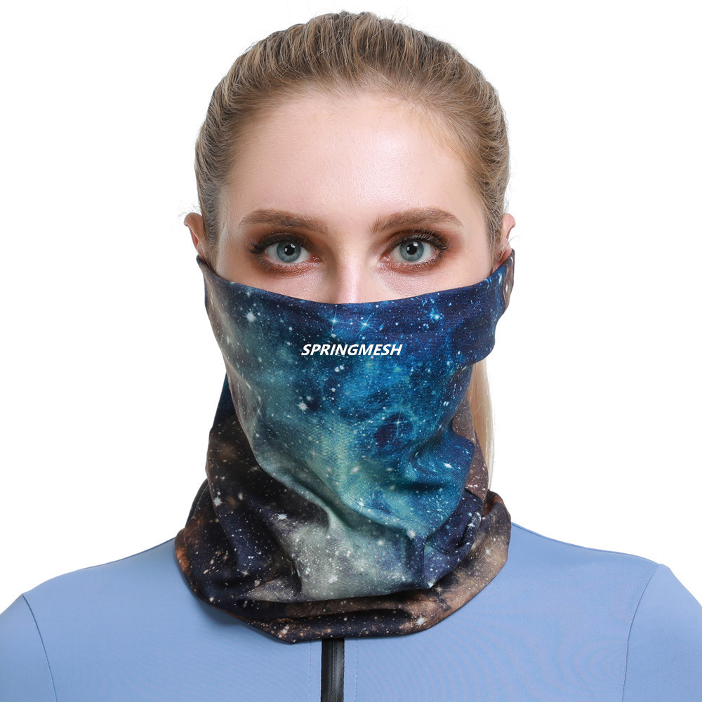In-Stock Outdoor Cycling Sun Protection Mask 3D Digital Print Sports Mask Mountaineering Wristband Neck Gaiter Magic Headscarf