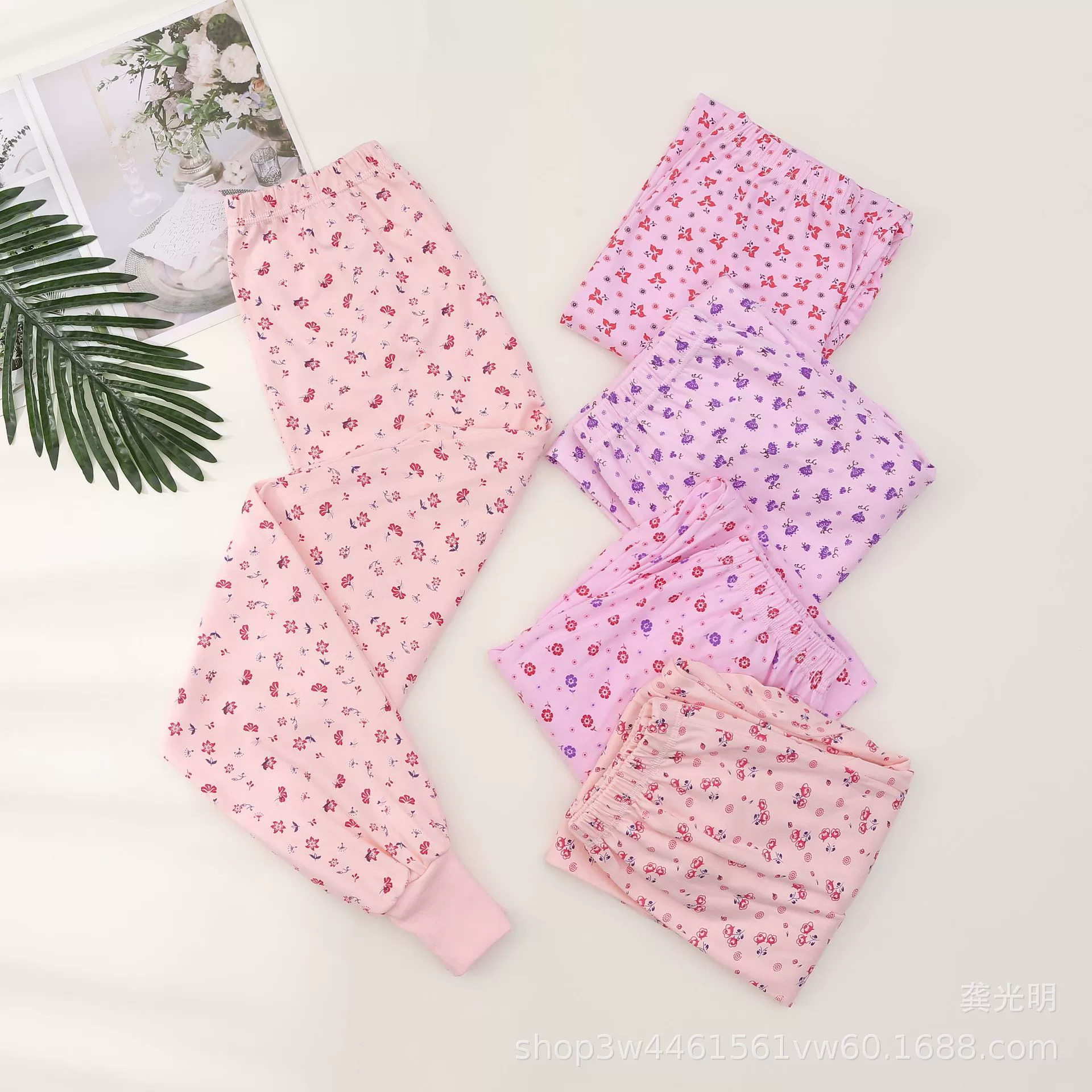 Осенние женские хлопковые Лонгсливы среднего и пожилого возраста, старые женские леггинсы из хлопковой шерсти с принтом, хлопковые брюки, теплые брюки для пожилых людей